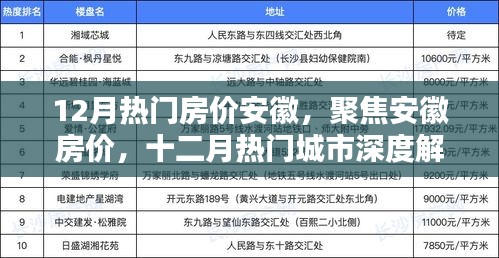 安徽房价深度解析，十二月热门城市房价聚焦