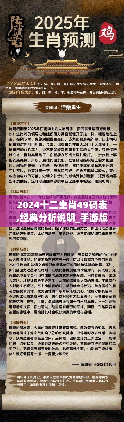 2024十二生肖49码表,经典分析说明_手游版18.554