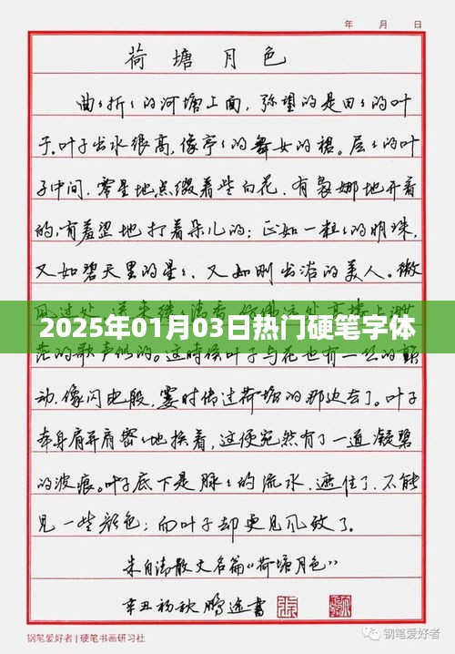 『2025年元旦硬笔字体流行趋势』