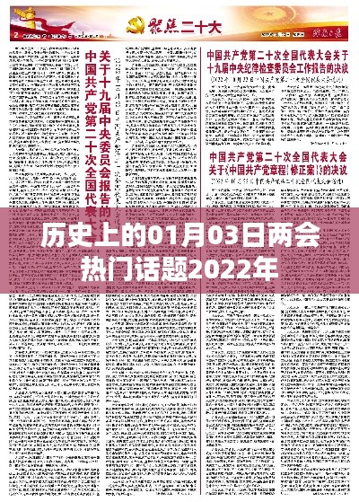 两会热门话题聚焦，历史上的今日与未来展望（2022年1月3日）