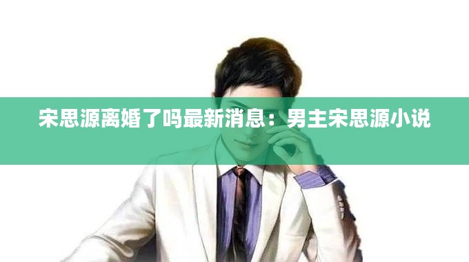 宋思源离婚了吗最新消息：男主宋思源小说 