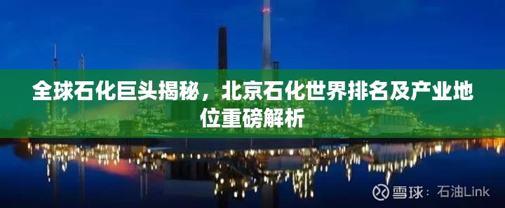 全球石化巨头揭秘，北京石化世界排名及产业地位重磅解析