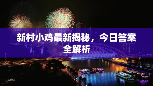 新村小鸡最新揭秘，今日答案全解析