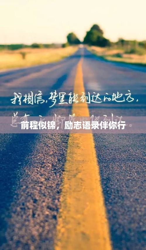 前程似锦，励志语录伴你行