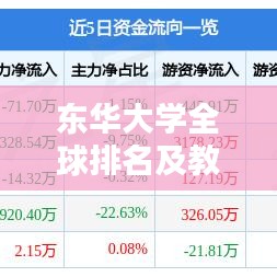 东华大学全球排名及教育领域的卓越地位